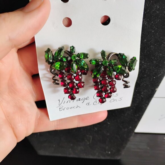Vintage grape jewelry set - Picture 3 of 6